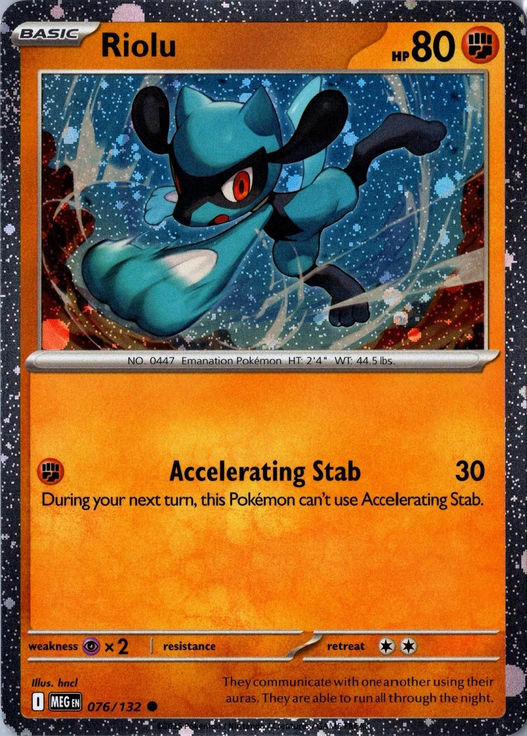 Mega Evolution Riolu [Cosmos-Holo] Pokémon card
